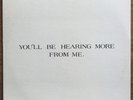 Jody Aliesan You'll Be Hearing More From Me LP Rare Private Femme Folk SSW