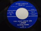 TRAVELING ECHOES Never no more ACQUARIAN  45 BLACK GOSPEL RARE