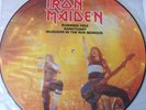 VINTAGE MINT Iron Maiden Running Free Sanctuary Picture Vinyl Record LP 1st Pres