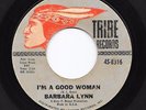 Funk 45 BARBARA LYNN I'm A Good Woman/Running Back Tribe HEAR