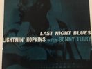 Lightnin' Hopkins With Sonny Terry Last Night Blues Double 45 Test Pressing LP