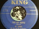 JOE THOMAS R&B Instrumental 45 King #4299 Page Boy Shuffle b/w Teardrops
