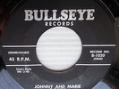 Andy Wilson RARE R&B 45 JOHNNY & MARIE b/w WORRY WORRY mint minus Bullseye e9773