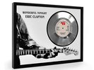 Eric Clapton Wonderful Tonight Framed Silver Disc Display Vinyl (C1)