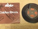 STRANGLERS  -  GOLDEN BROWN  - PUNK  UK PIC SLEEVE FULLY SIGNED   -  AUTHENTIC