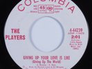 Northern/Deep Soul 45 PLAYERS Giving Up Your Life Is Like COLUMBIA HEAR NM