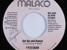Funk 45 FREEDOM Get Up And Dance MALACO HEAR VG+/VG++
