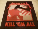 Metallica  Kill 'em All Lp Rare of Venezuela 1990 Vértigo