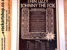 THIN LIZZY Johnny the Fox ORIGINAL 1976 PosterAd FRAMED Phil Lynott Scott Gorham