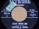 RARE Northern Soul R&B Vernon & Jewel-Stay With Me Network 102 45 HEAR