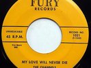 CHANNELS 45 My Love Will Never Die / Bye Bye Baby VG++ Doo Wop 1ST PRESS dm57