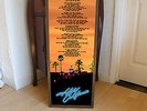 THE EAGLES HOTEL CALIFORNIA PROMOTIONAL POSTER LYRIC SHEET,GLENN FREY.ROCK,WALSH