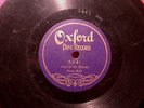Oxford Disc Record # 5241 Pearl of the Harem, BANJO SOLO, 78 RPM , 7 INCH DISC