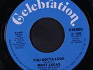 MATT LUCAS: You Gotta Love / Mono 45 (dj) Soul