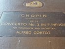 CHOPIN CONCERTO NO2 IN F MINOR ALFRED CORTOT HMV DB2612-2615