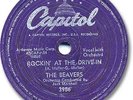Rare 1958 The BEAVERS Rock'n Roll 78 RPM Record. Rockin' at the Drive-In