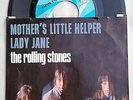 Vtg Rolling Stones 45 record w picture sleeve Mothers Little Helper Lady Jane NM
