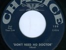 CHRISTIAN HARMONIZERS Don't Need No Doctor BLACK GOSPEL 45 on CHALICE