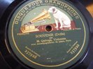QUIROGA / DRDLA -BAZZINI / DISQUE POUR GRAMOPHONE
