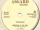 VALHALLA - Lightning in the Sky/These Sunday Nights  -  NWOBHM single