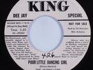 Doo Wop R&B 45 HURRICANES Poor Little Dancing Girl KING HEAR