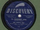 78 rpm Red Norvo Trio Discovery 146 in V+E- (Charles Mingus, Tal Farlow)