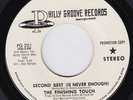 FINISHING TOUCH Second Best Is Never Enough RARE modern soul 45 NORTHERN SOUL