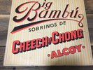 Cheech and Chong Big Bambu LP with rolling paper Warner Brothers 1972 VG