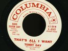 Rockabilly 45 TERRY DAY That's All I Want Columbia 42427 Promo NM- Jack Nitzsche