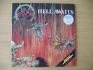 SLAYER HELL AWAITS LP METAL BLADE 2 LP COMPLETE WITH RARE MINT POSTER,ZORRO 8DM