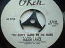 MAJOR LANCE YOU DON'T WANT ME NO MORE OKEH LABEL IN EXCELLENT CONDITION