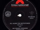 JIMI HENDRIX EXPERIENCE ALL ALONG THE WATCH TOWER 45'' SINGLE RECORD 7