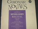 1961 VOX LP GUIOMAR NOVAES PIANO MENDELSSOHN RECITAL