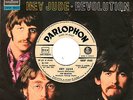 BEATLES hey jude / revolution 45RPM orig. Italy PROMO JUKEBOX RARE SHAPED SLEEVE
