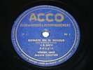 78RPM  2 DISQUES JEANNE GAUTIER VIOLON SEUL JS BACH SONATE AVEC PARTITIONS