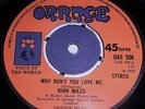 JOHN MILES WHY DON'T YOU LOVE ME ORANGE 1970 OAS 508 BLUE-EYED SOUL KILLER EX