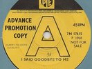 THE GLASS MENAGERIE I SAID GOODBYE TO ME PYE 7N 17615 1968 DEMO RARE FREAKBEAT