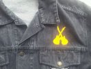 STATUS QUO OFFICIAL TOUR BLACK DENIM/JEANS JACKET SIZE XL   ROSSI
