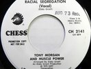 TONY MORGAN & MUSCLE POWER 45 Racial Segregation CHESS Funk SOUL Promo #585