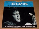 ELVIS PRESLEY His Hand In Mine RCA 74-0130 Orange Label 45 & Picture Sleeve RARE