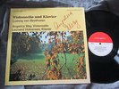 ANGELICA MAY Cello - signed LP Cover - BEETHOVEN SONATAS&VARIATIONS HI-FI STEREO