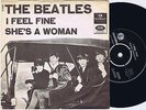 THE BEATLES I Feel Fine b/w She’s A Woman Danish 45PS 1964 Black Parlophone