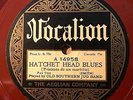 BLUES 78- OLD SOUTHERN JUG BAND VOCALION Hatchet Head Blues CLEAN COPY