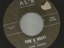 BLUES ROCKABILLY bw/ INSTRO  - LINK DAVIS -  RICE & GRAVY  -HEAR BOTH- 1963 AL'S
