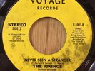 THE VIKINGS 70s soul xover 45 Never Seen A Stranger / Heartaches   Voyage