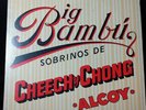 Cheech and Chong Big Bambu 33 record with rolling paper 1972 ODE Records