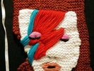 knitted Aladdin Sane David Bowie large