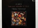 NIKOLAUS HARNONCOURT - JS BACH cello solo suites nos.5 & 6 HARMONIA MUNDI LP NM