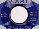 DEL SHANNON Move It On Over AMY 45 garage mod raver VG+ 7”