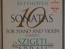 BEETHOVEN: 10 Sonatas, Szigeti / Arrau Violin VANGUARD Complete Box LP Rare